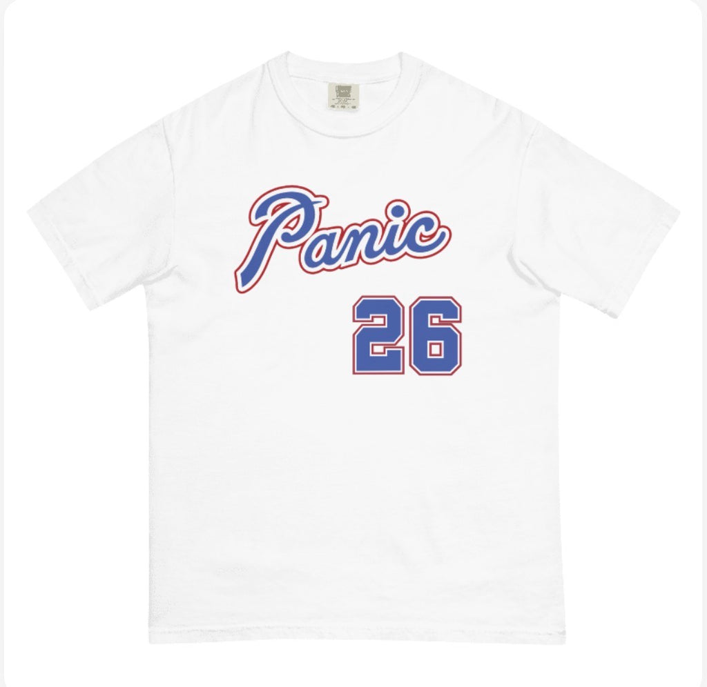 Braves Panic Custom Comfort Colors T-Shirt Jersey