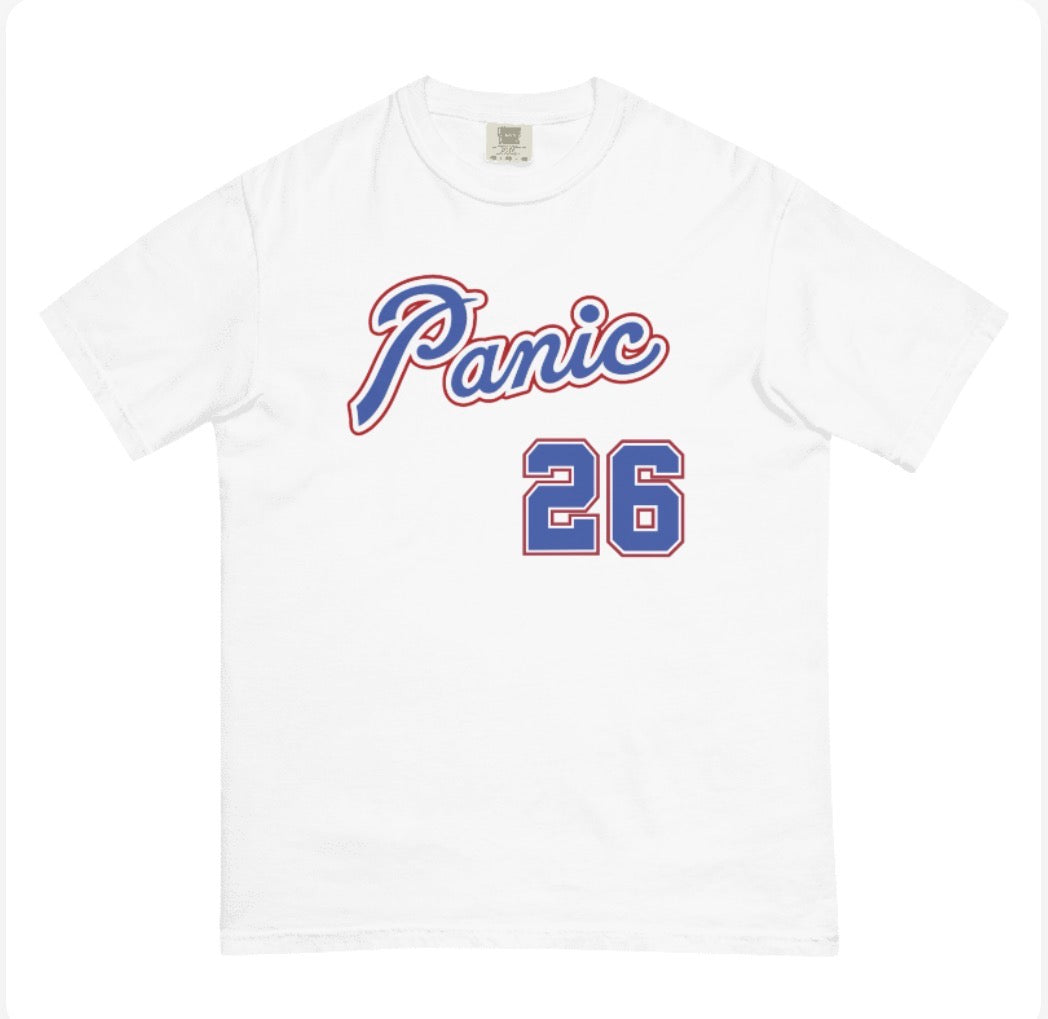 Braves Panic Custom Comfort Colors T-Shirt Jersey