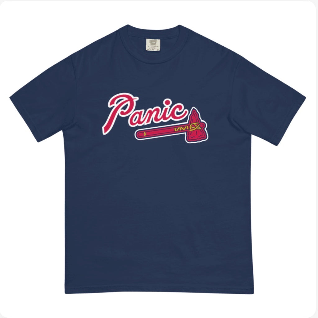 Braves Panic Custom Comfort Colors T-Shirt Jersey