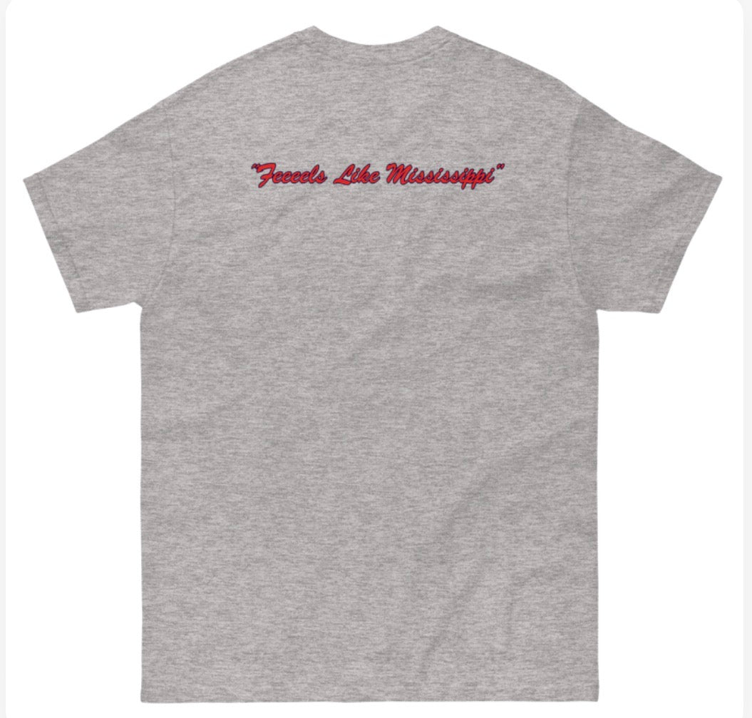 Ole Miss Dave Schools Gildan Heavyweight Cotton - Sport Grey