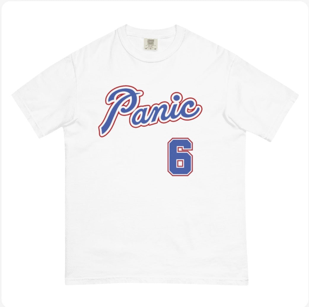 Braves Panic Custom Comfort Colors T-Shirt Jersey