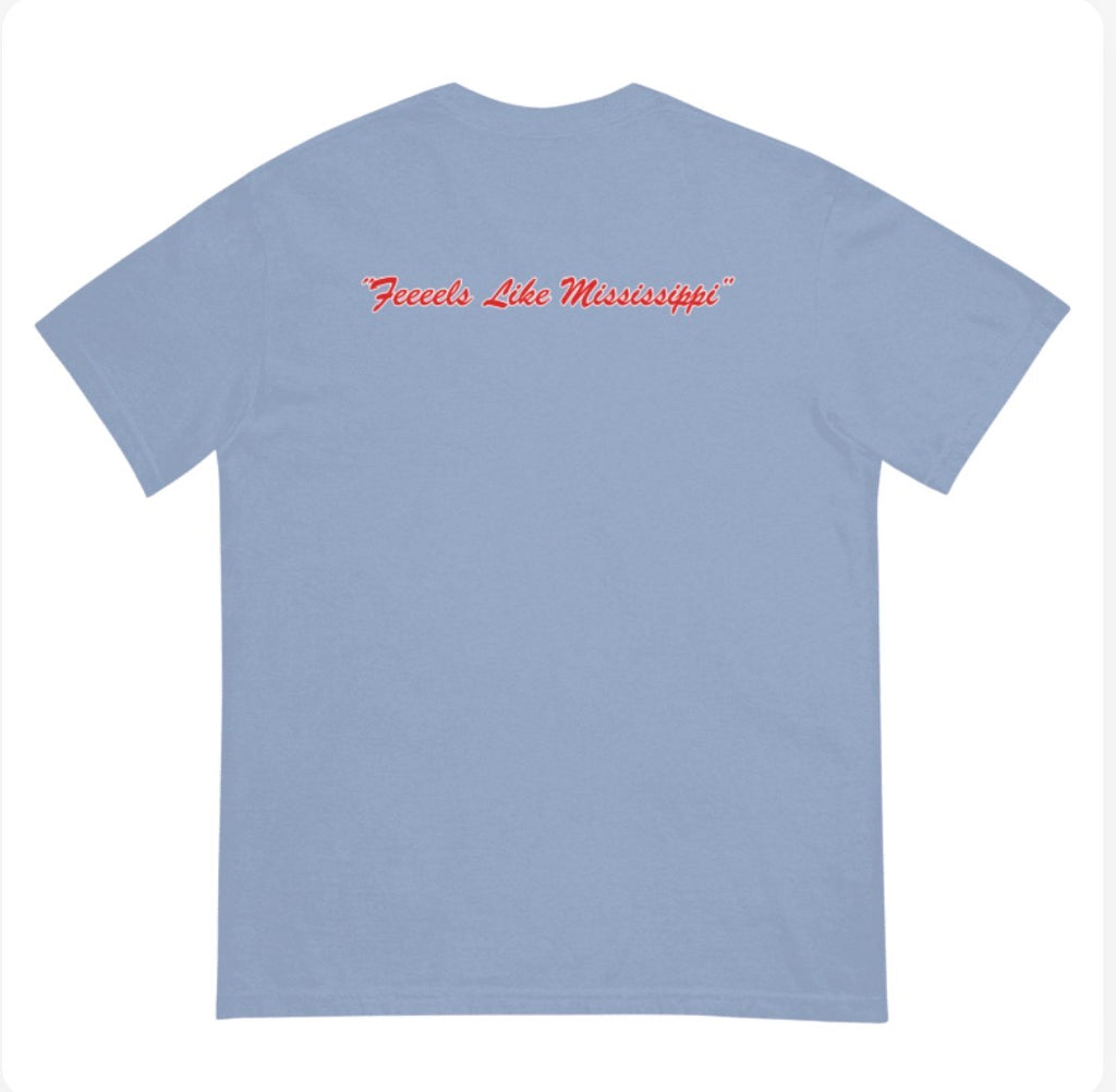 Ole Miss Dave Schools Picture Comfort Colors T-Shirt