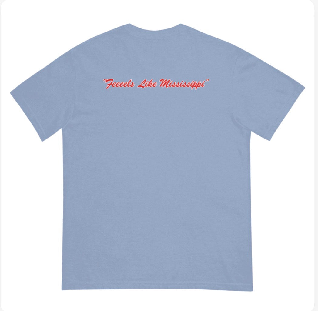 Ole Miss Dave Schools Picture Comfort Colors T-Shirt