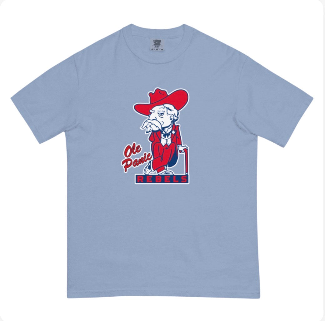 Ole Miss Panic Comfort Colors T-Shirt
