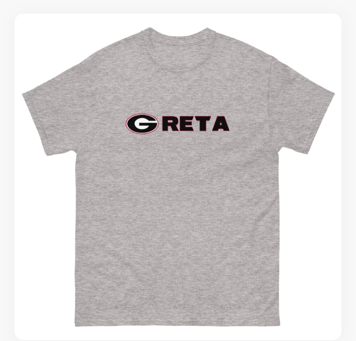 Georgia Greta Gildan Heavyweight Cotton T-Shirt - Sport Grey