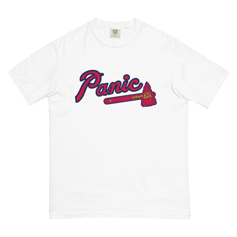 Braves Panic Custom Comfort Colors T-Shirt Jersey