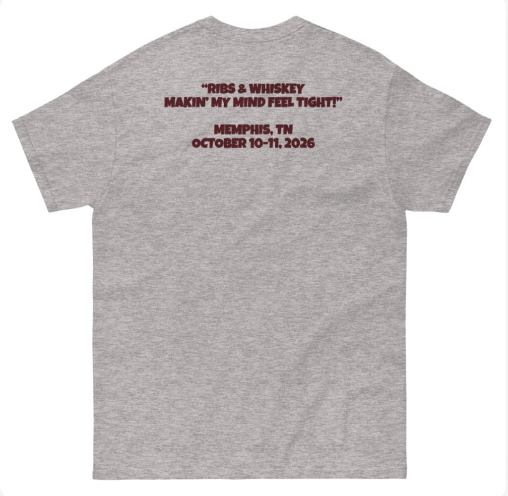 Mempho Ribs and Whiskey Gildan Heavyweight Cotton T-Shirt