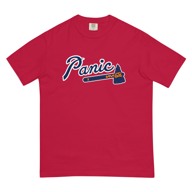 Braves Panic Custom Comfort Colors T-Shirt Jersey