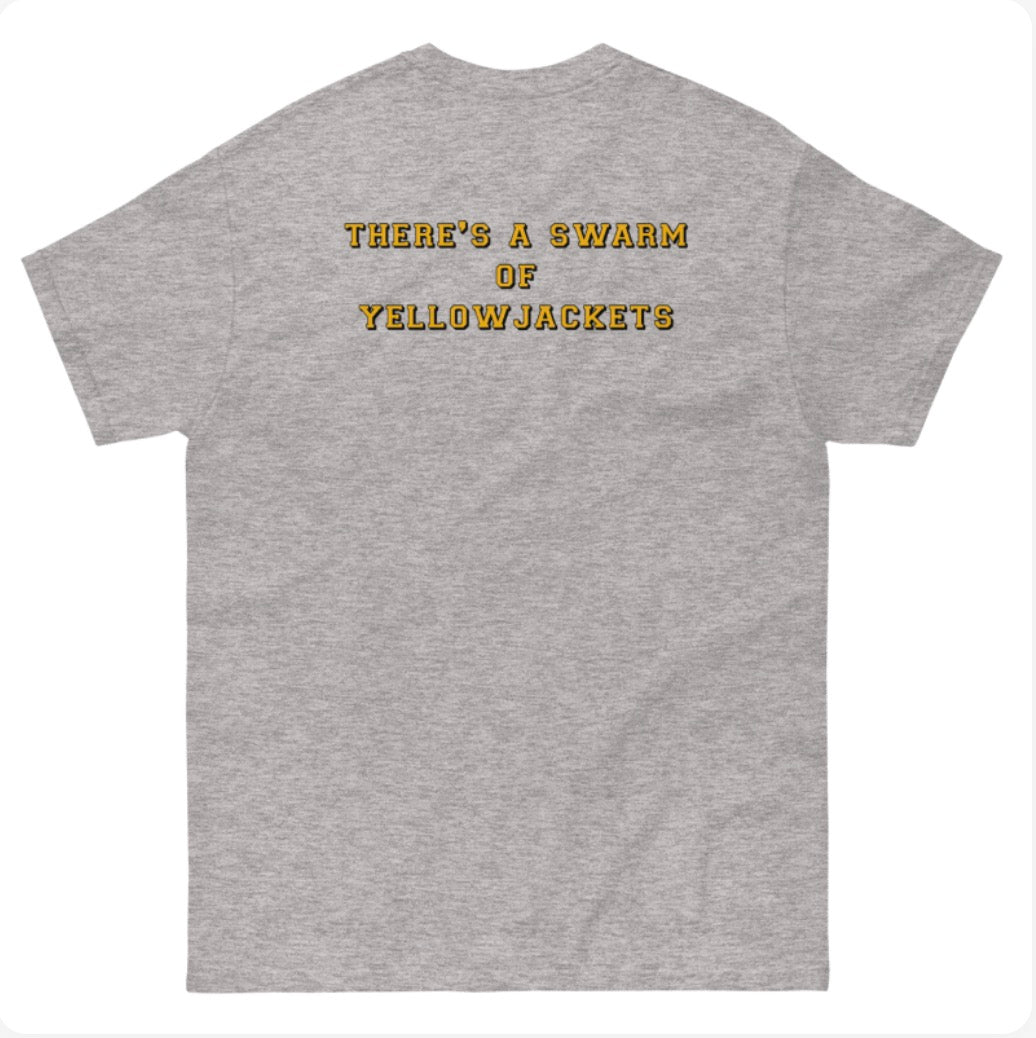 Georgia Tech Greta Gildan Heavyweight Cotton Sport Grey T-Shirt