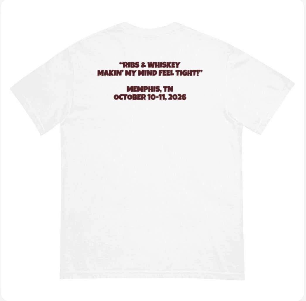 Mempho Ribs & Whiskey Comfort Colors T-Shirt