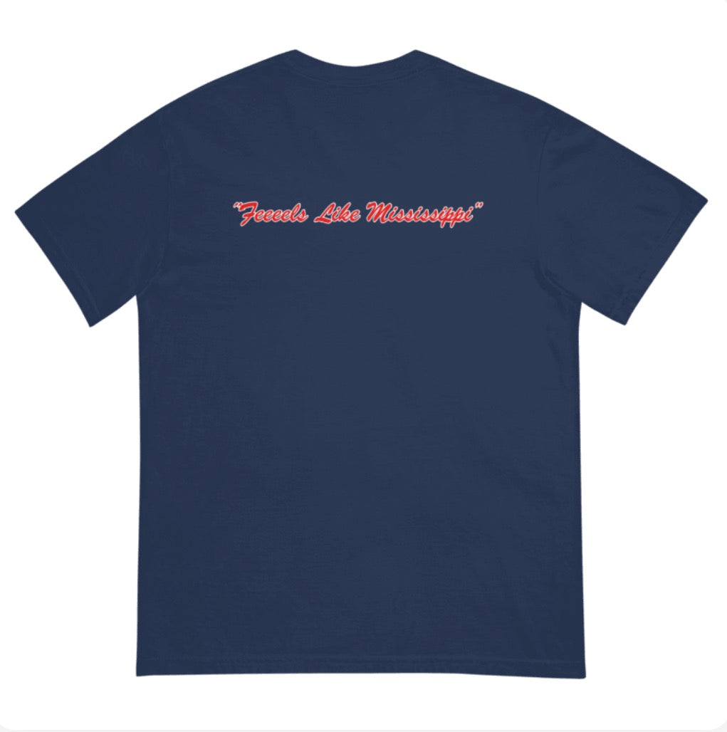 Ole Miss Dave Schools Picture Comfort Colors T-Shirt
