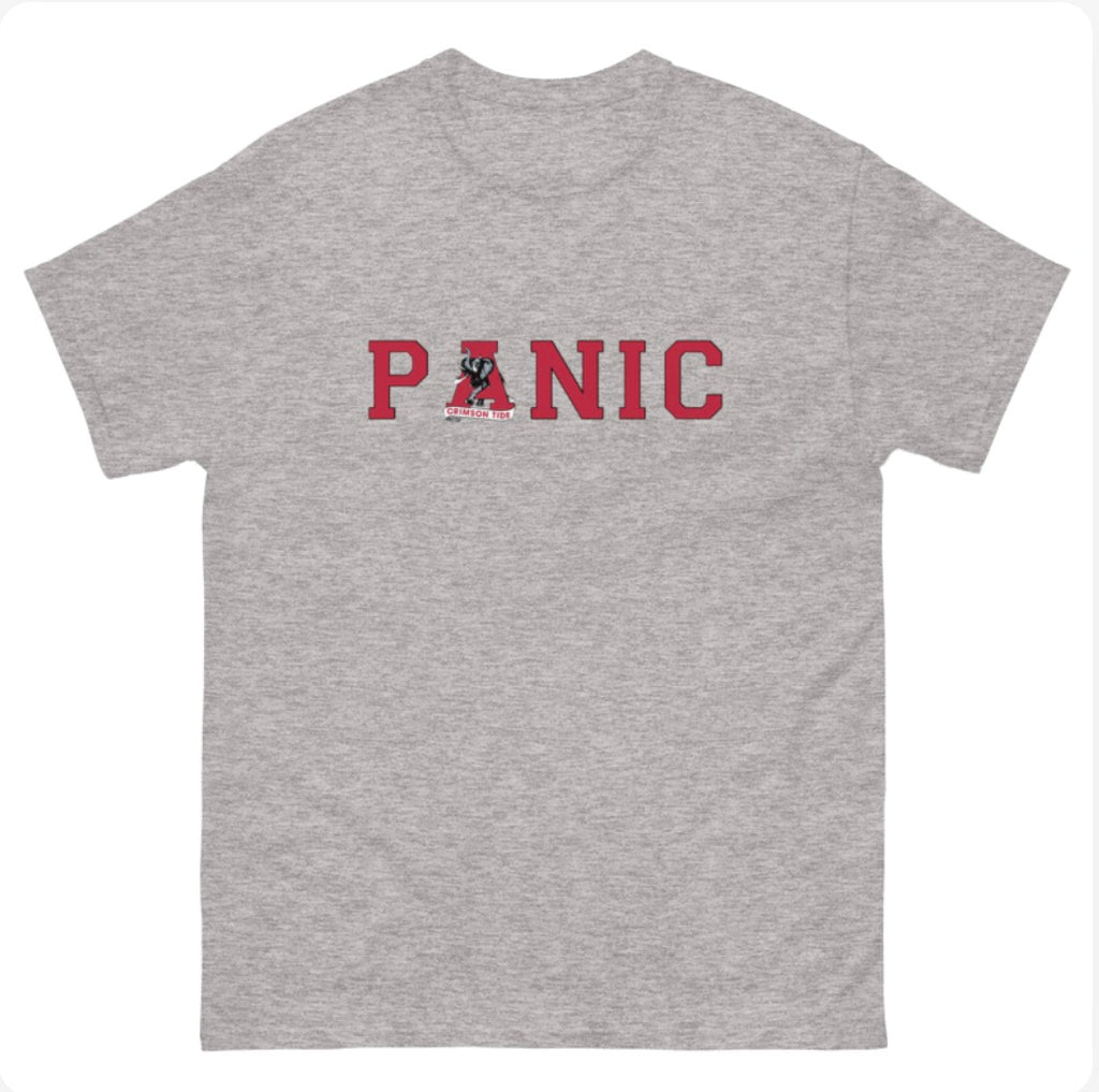 Bama Panic Gildan Heavyweight Cotton Sport Grey T-Shirt